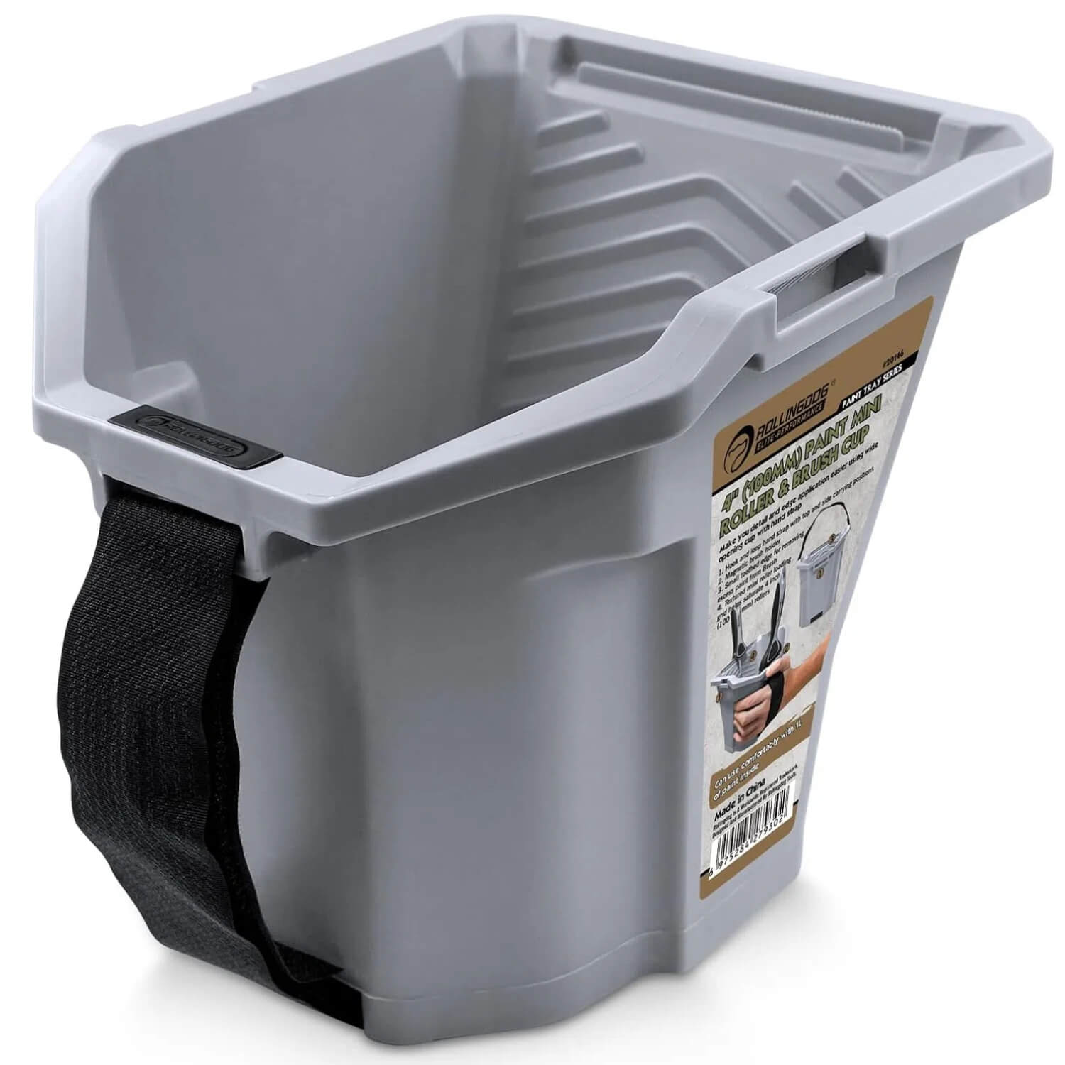 ROLLINGDOG Portable Paint Pail 1L handheld bucket for easy wall painting projects