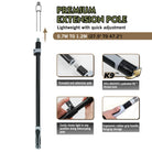 Close-up of extension pole included in the 18 inch paint roller kit
