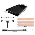 Size chart showing dimensions of ROLLINGDOG 18 inch paint roller kit