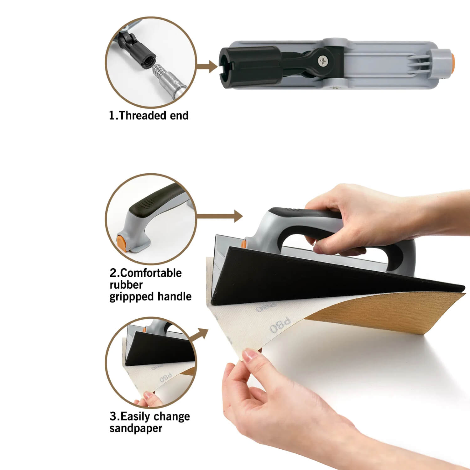 Key features of ROLLINGDOG corner sander