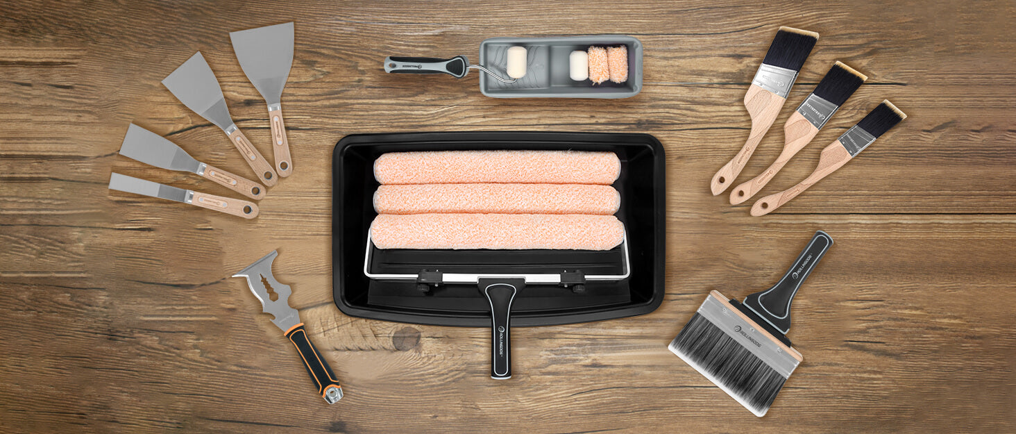 Meet ROLLINGDOG Painting Tool System: Brushes, Rollers, Surface Prep & Drywall Tools